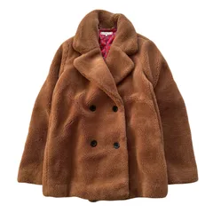 TOMMY HILFIGER トミーヒルフィガー テディ ボア ジャケット コート ブラウン XS 美品