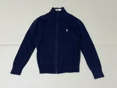 ポロ キッズ ニットジップアップ 8歳