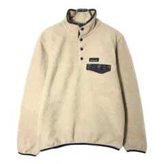 patagonia パタゴニア SYNCHILLA シンチラ スナップT フリースジャケット アウトドア ベージュ(レディース S)中古 古着 V8591