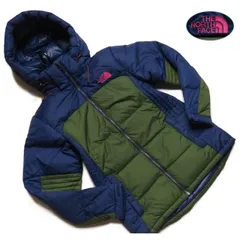 新品正規42000円 ノースフェイス グースダウン×Exelloft中綿 EIGER 厚手 ダウンジャケット レディースXL(メンズM)カーキ(KHA)