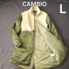 値下げ⭐️【CAMBIO(カンビオ)】フーデッドメルトンロングコート ダウン・フェイク 通販| CAMBIO カンビオ