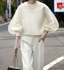 新品⭐️ナラカミーチェ メルティ フロントツイルタックブラウス 半袖 
