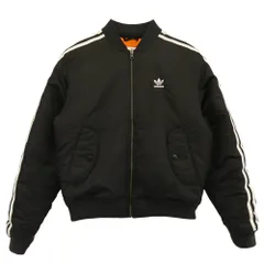adidas アディダス ED5825 オリジナルス BOMBER PADDED JACKET トレフォイルロゴ ボンバー パデッド ジャケット ブルゾン ブラック系 M【中古】
