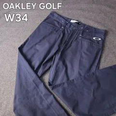 【OAKLEY GOLF】オークリーゴルフ メンズ ゴルフパンツ W34 LL ロゴマーク ネイビー