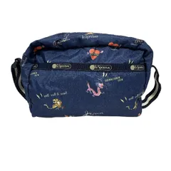 LESPORTSAC(レスポートサック) ショルダーバッグ - ネイビー×オレンジ×マルチ