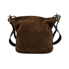 COACH(コーチ) ショルダーバッグ レガシー ソフト スリム スエード ダッフル 1419 ダークブラウン レザー