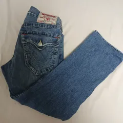 オリジナル アメリカ製 トゥルーレリジョン 新モデル セミ ストレートフィット デニム