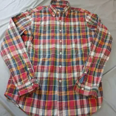 新モデル ロゴ POLO ラルフローレン 厚みのある チェック柄 シャツ