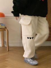 rumnel ルムネル パッチワークデザインボタンスウェットパンツ るー