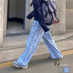 Open Yy PANELED PAJAMA PANTS BLUE - メルカリ