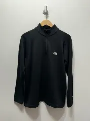 THE NORTH FACE ブラック ハーフジップアップ 長袖Tシャツ M