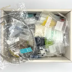 ビーズ　アクセサリーパーツ　シリンダー　竹　材料　素材　セット　大量　多色　カラフル　まとめ売り　DIY　ハンドメイド　丸小ビーズ　 星 ハート　キッズ　大人　手作り　裁縫道具　約110点【中古】【送料無料】