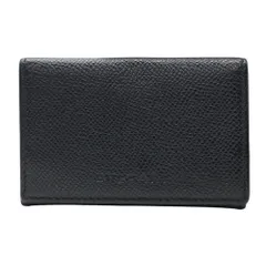 ブルガリ コインケース コインパース 小銭入れ カードケース ロゴ ブラック グレインレザー 282608 BVLGARI 正規品 安心品質 中古 コンパクト 実用的