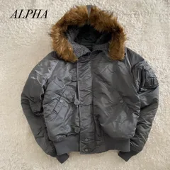 美品！ALPHA  アルファ　フライトジャケット　N-2B Y2K 短丈　グレー