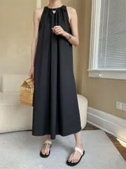 キャミワンピ ジャンパースカート Aライン ワンピース[K](T)