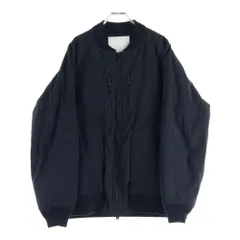 White Mountaineering (ホワイトマウンテニアリング) 16AW WINDSTOPPER ESTER NYLON PRIMALOFT RAGLAN MA-1 ポリエステル ナイロン フライトジャケット ブラック WM1673216のサムネイル