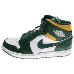 NIKE (ナイキ) AIR JORDAN 1 MID SEATTLE SUPERSONICS 554724-371 エアジョーダン 1 ミッドカットスニーカー グリーン/ホワイト US10/28.0cm