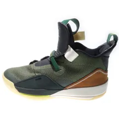NIKE (ナイキ) ×Travis Scott AIR JORDAN 33 トラヴィススコット エアジョーダン33 ハイカットスニーカー カーキ US10.5/28.5cm CD5965-300