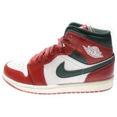 NIKE (ナイキ) AIR JORDAN 1 MID エアジョーダン1 ミッドカットスニーカー レッド/グリーン US8/26cm DQ8426-105