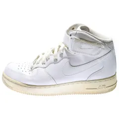NIKE (ナイキ) AIR FORCE 1 MID 07 エアフォースワン ハイカットスニーカー ホワイト US8.5/26.5cm 315123-111