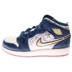 NIKE (ナイキ) GS Air Jordan 1 Mid SE Take Flight エアジョーダン1 テイクフライト ミッドカットスニーカー マルチカラー US7/24cm FN1353-400 レディース