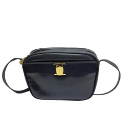 FERRAGAMO/SalvatoreFerragamo(サルバトーレフェラガモ) ショルダーバッグ ヴァラ BA214183 ダークネイビー レザー