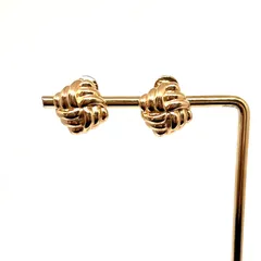 美品★MONET モネ イヤリング ゴールド ロープ ヴィンテージ