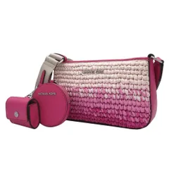 【新品】マイケルコース 35S5STVC1W バッグ ショルダーバッグ MICHAEL KORS ジェット セット トラベル ストロー スモール オンブレ クロスボディバッグ ウィズ テックアタッチ Airpods Pro用ケース付き アウトレット レディース