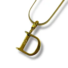 Christian Dior　ディオール　チョーカー　Dロゴ　ゴールド