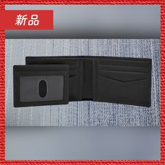 Fossilフォッシル 三つ折り財布 レザー スライディング 2In1 ブラック 
