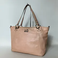 2511-429｜コーチ トートバッグ レザー ライトピンク
