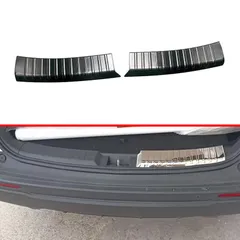 送料無料 ホンダ CR-V 23年式 対応 リアバンパー 内側 スカッフ プレート ブラック 後部 保護 パネル 傷防止 防汚 内装 外装 アクセント 専用設計 高耐久CYB518定番人気