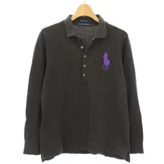 ラルフローレン RALPH LAUREN ポロシャツ THE SKINNY POLO ビッグポニー 長袖 XL グレー /TK