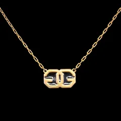美品★ GIVENCHY ジバンシー ヴィンテージ ネックレス GG ゴールド ブラック ジバンシィ