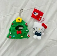 ハローキティ クリスマス ツリー ぬいぐるみ キーホルダー