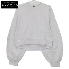 H BEAUTY＆YOUTH エイチビューティー＆ユース ｸﾞﾚｰ ｺｯﾄﾝﾎﾞﾘｭｰﾑｽﾘｰﾌﾞﾌﾟﾙｵｰﾊﾞｰ F