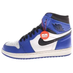 NIKE (ナイキ) AIR JORDAN 1 RETRO HIGH OG GAME ROYAL エアジョーダン1 レトロハイ ゲームロイヤル ハイカットスニーカー ホワイト/ブルー US9.5/27.5cm 555088-403