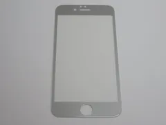 iPhone 6 Plus／6s Plus／7 Plus／8 Plus 5.5インチ 9H 0.26mm 枠灰色 銀ラメ 強化ガラス 液晶保護フィルム 2.5D KA91