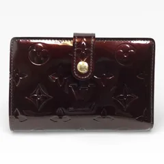 ▼LOUIS VUITTON M93521 ポルトフォイユ ヴィエノワ ヴェルニ アンプラント 二つ折り財布 がま口 布袋付き