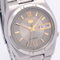 SEIKO セイコー ファイブ 7S26-01H0 自動巻 動作品 裏スケ グレー