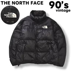 【定番】 90s ヴィンテージ ノースフェイス THE NORTH FACE 700FP ヌプシ ダウン ジャケット Nuptse Jacket L相当 ブラック アウトドア キルティング ジャンパー ブルゾン タウンユース ストリート カジュアル メンズ