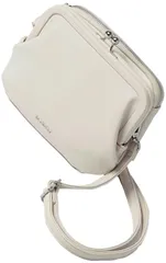 新品 [アルトローズ] アイボリー ショルダーバッグ ショルダー 斜め掛け バッグ 肩掛け ミニ 合皮 シンプル レディース メンズ カジュアル ショルダー バッグ 多機能 ロゴ がま口 高見え 000271-11