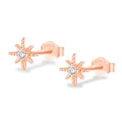 新品 [Noelmarket] 金属アレルギー対応ピアス つけっぱなし 太陽 星 ハワイアンジュエリー レディース シルバー925