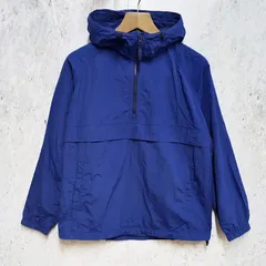 UNIQLO ユニクロ オーバーサイズ アノラック パーカー ハーフジップ ナイロンパーカー テック系 ブルー Sサイズ 〇◇