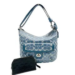 COACH　コーチ　ショルダーバッグ　シグネチャー　2WAY　肩掛け　 斜め掛け　F19232　レザーポーチ　セット