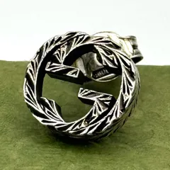 GUCCI インターロッキングg シルバー925 片耳 スタッズピアス 1247