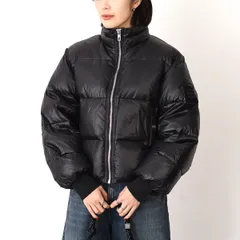 GANNI ガニー アウター ショート パファー ジャケット W0957 レディース 黒 ブラック ダウン ジッパー ハイネック 秋冬のサムネイル