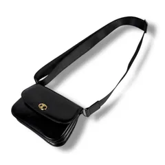 セリーヌ　CELINE ミニショルダーバッグ　ブラック　黒　ポシェット　トリオンフ　マカダム　キュイル　ヴィンテージ