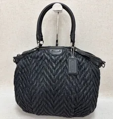 COACH　コーチ　バッグ　トートバッグ　マディソン　レザー　ブラック　大容量　トート