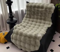 大好評☆ラグジュアリー INS 風ふわふわクッション キャタピラーソファ用座布団 背もたれ一体型 厚手保暖 ベイウィンドウブランケット